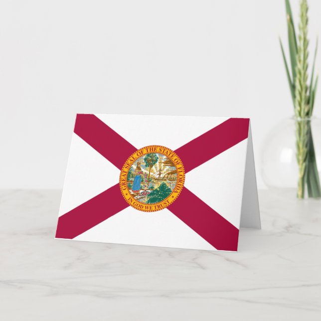 Floridian Flag, Flag of Florida Kort (Framsida)
