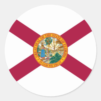 Floridian Flagga, Flagga of Florida Runt Klistermärke