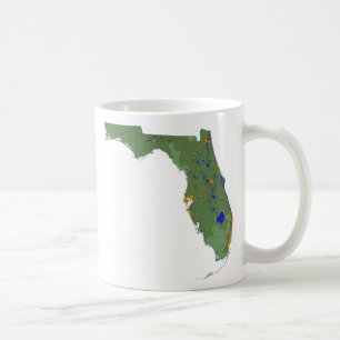 Floridian Flagga + Karta Mugg