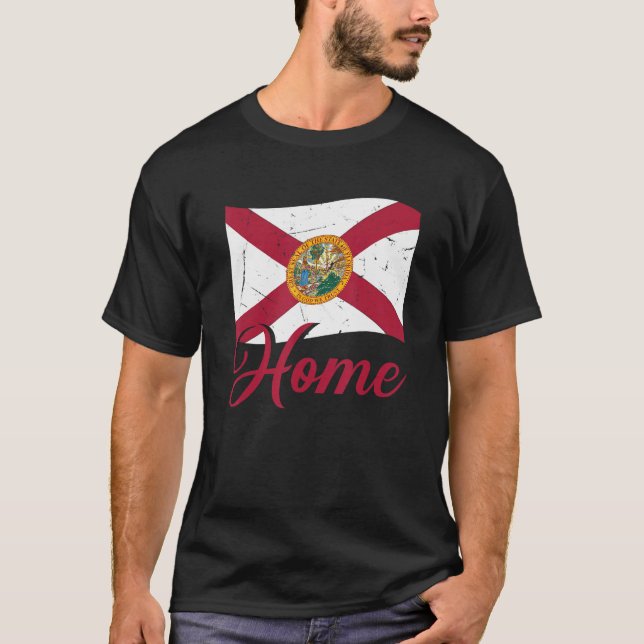 Floridian Home State Florida Native T Shirt (Framsida)