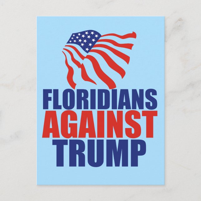 Floridians Against Trump Vykort (Framsida)