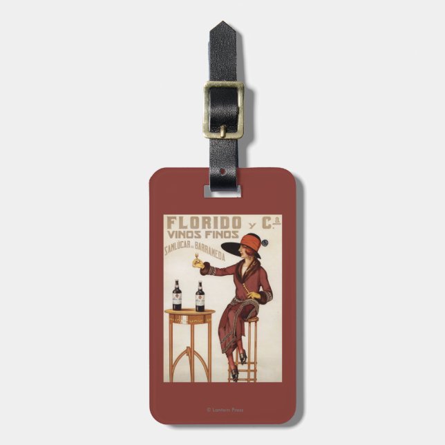 Florido Vinos Finos - Sanlucar de Barrameda Bagagebricka (Vertikal Framsida)