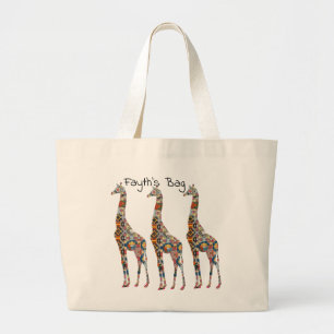 Florillas Giraffe Tote Bag Jumbo Tygkasse