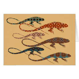 Florillas Lizards Hälsningskort