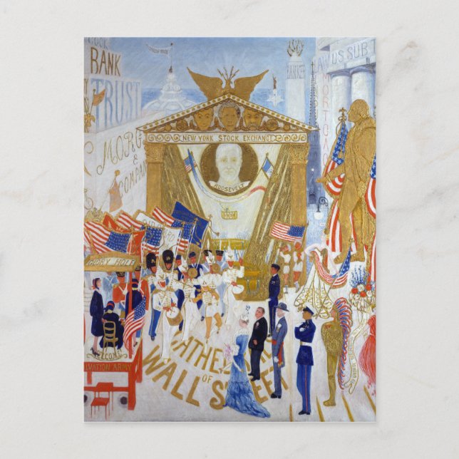 Florine Stettheimer Katedralerna i Wall street Vykort (Framsida)