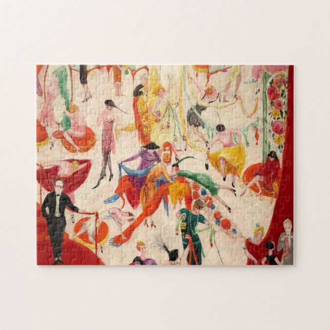 Florine Stettheimer  Vårsäljning på Bendel's. Pussel (Horisontell)