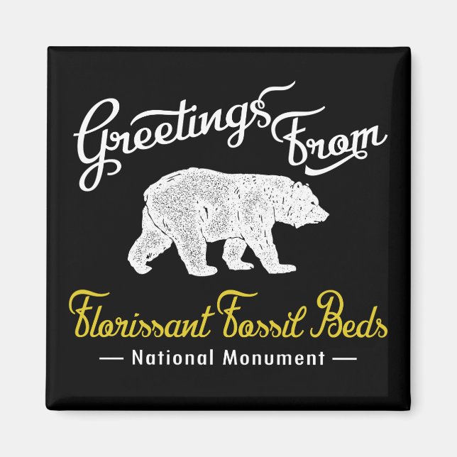 Florisont Fossil Beds National Monument Bear Magnet (Framsidan)