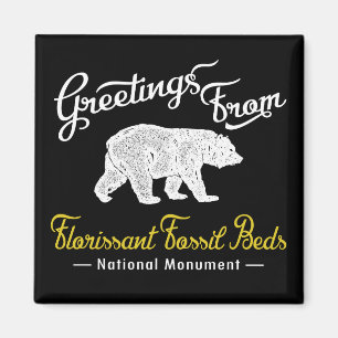 Florisont Fossil Beds nationalmonteringsbjörn Magnet