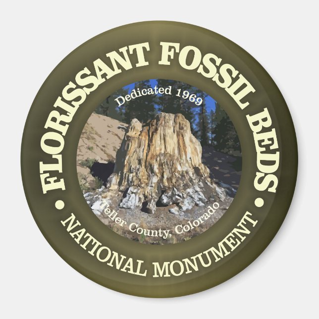 Florisont Fossil Beds (NM) Magnet (Framsidan)
