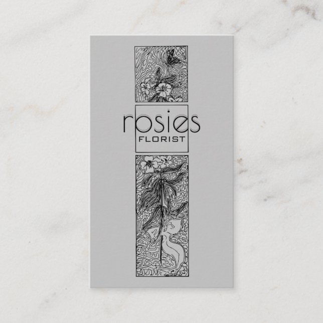 Florist Affärskort Visitkort (Framsida)
