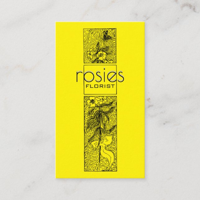 Florist Affärskort Visitkort (Framsida)