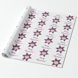 Florist Anpassningsbar Logotyp God jul Lila & Whit Presentpapper
