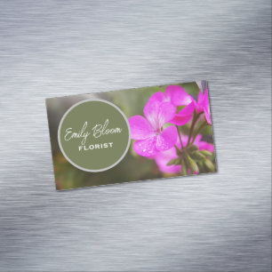 Florist, blommor magnetiska visitkort