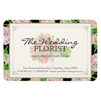 Florist Bröllop Business Bouquet Rosa Hydrangea Magnet
