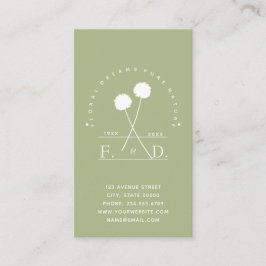 Florist Business Minimalist Visitkort