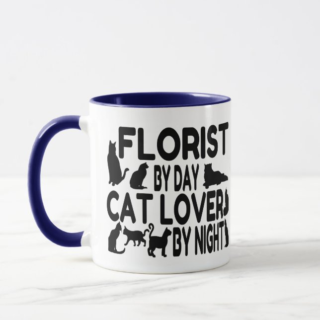 Florist Cat Lover Mugg (Vänster)