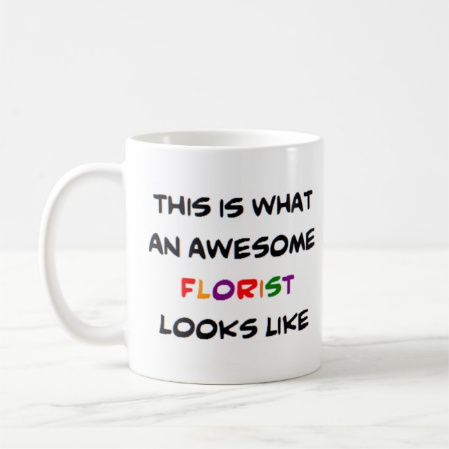 florist, fantastisk kaffemugg (Vänster)