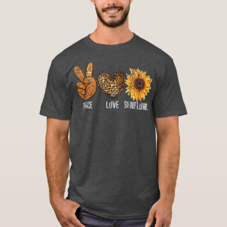 Florist Flower Älskare Fredstecken Heart Peace Kär T Shirt