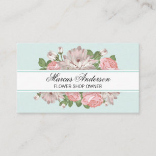 Florist Flower Ram-banderoll Visitkort