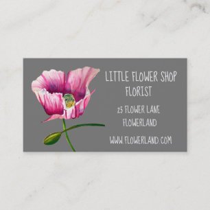 Florist Flower Shop, moderna, enkla företag Visitkort