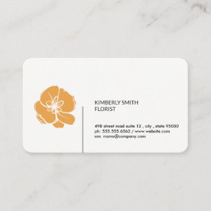 Florist Flowers Visitkort