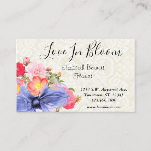 Florist, händelseplanering, skönhet, Stylist Visitkort