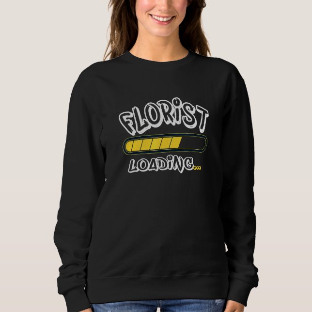 Florist Loading Future Blommigt Designer T Shirt (Framsida)