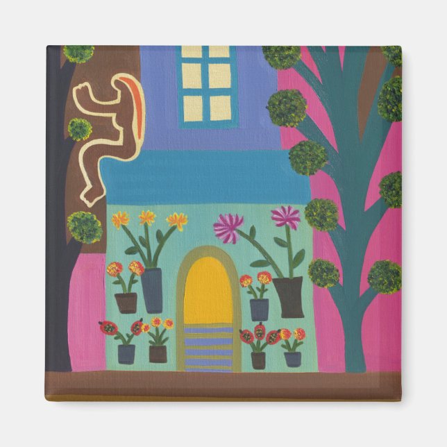 Florist på Portobello Road 2011 Magnet (Framsidan)