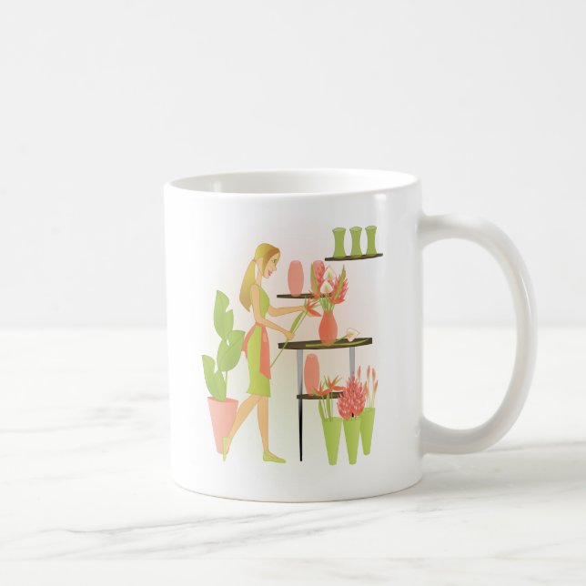 Florist-Peach Kaffemugg (Höger)