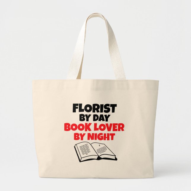 Florist per dag Bok Älskare per natt Jumbo Tygkasse (Framsidan)