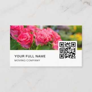 Florist QR-kod Logotyp Social Media Visitkort