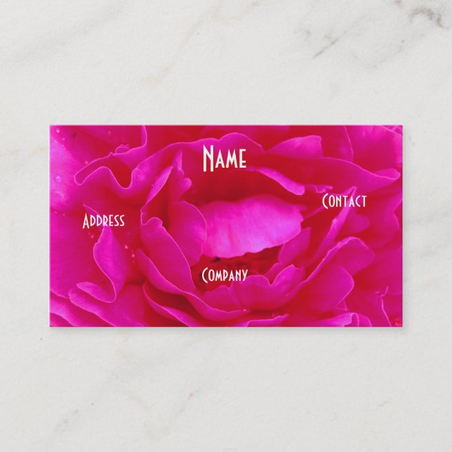 Florist - Rosa Blue Ro Visitkort (Framsida)