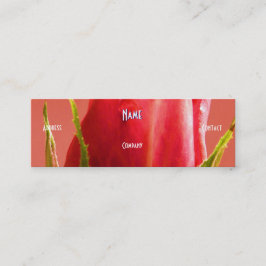 Florist - Rosa ros Mini Visitkort