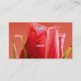 Florist - Rosa ros Visitkort