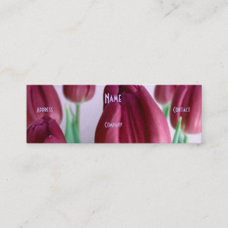 Florist - Rosey Blue Tulips Mini Visitkort