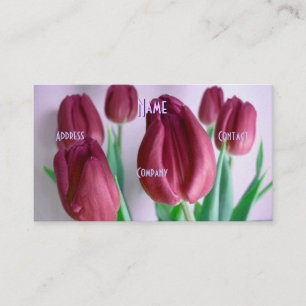 Florist - Rosey Tulips Visitkort