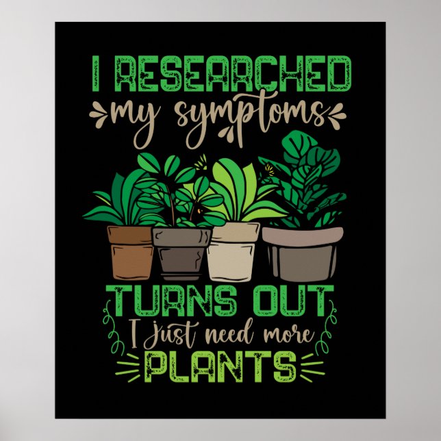 Florist Women Funny Plant Älskare Mor  Poster (Framsidan)