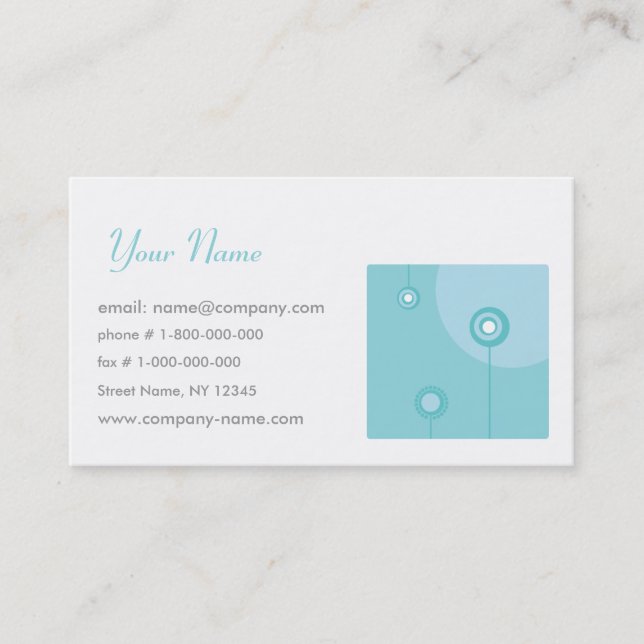 Floristics Visitkort (Framsida)