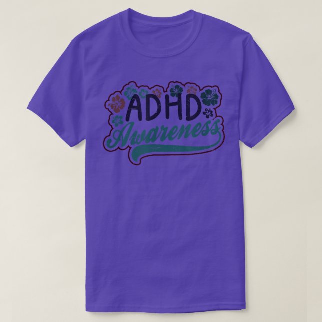Floristisk design ADHD T Shirt (Design framsida)