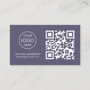 Floristisk Professionell QR-Logotyp, modern affärs Visitkort
