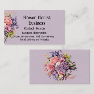 Floristiska blommor för försäljning visitkort