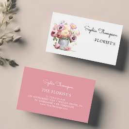 Florists blommigt visitkort
