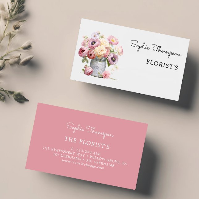 Florists blommigt visitkort (Skapare uppladdad)