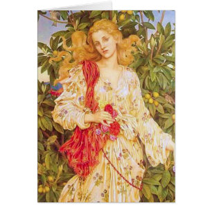 Floror av Evelyn de Morgan Hälsningskort