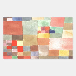 Floror på sanden av Paul Klee Rektangulärt Klistermärke