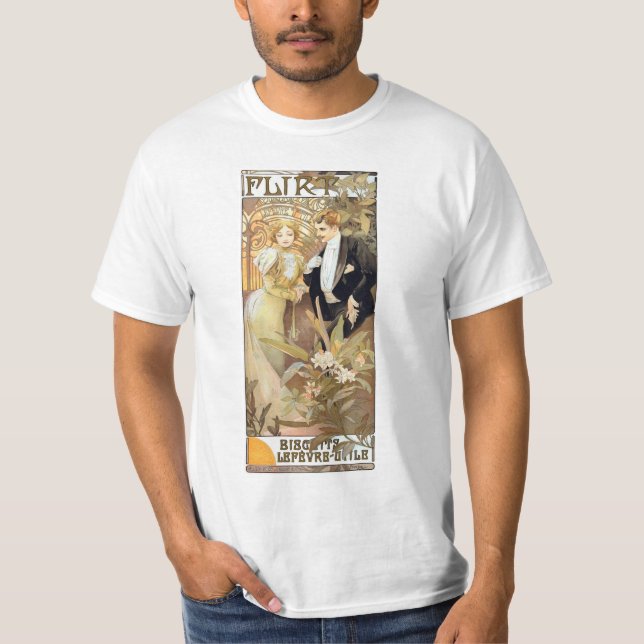FlörtvintageMucha T-tröja Tee (Framsida)