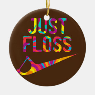 Floss Funny Dental Oral Hygienist RDH Julgransprydnad Keramik