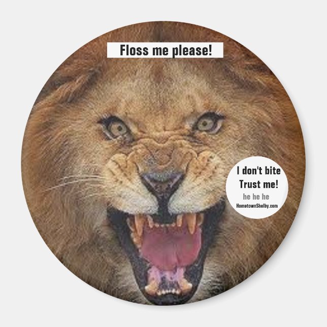 Floss mig, tack! magnet (Framsidan)