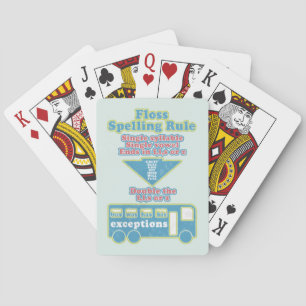 Floss Rule Phonics Learning English Language Casinokort