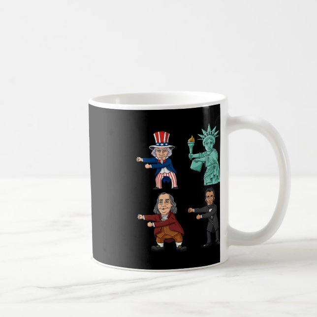 Floss som en Chef farbror Sam Ben Franklin Liberty Kaffemugg (Höger)